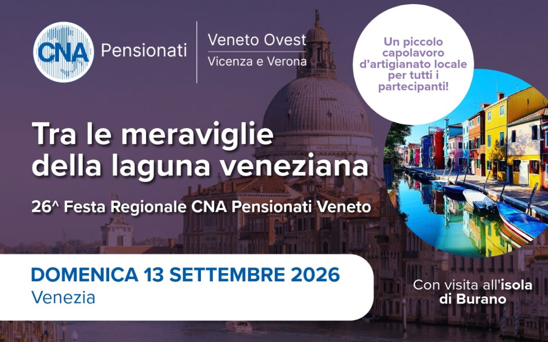 Pensionati CNA in festa tra le meraviglie della laguna veneziana